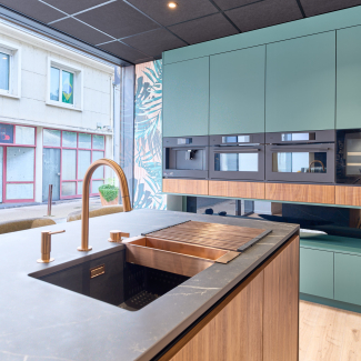 Cuisine noire et verte