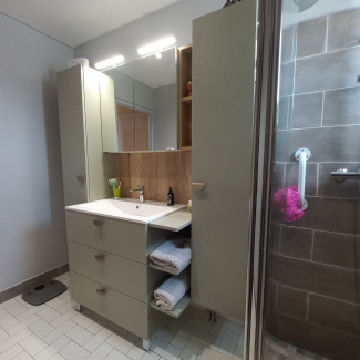 salle de bain verte