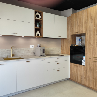 cuisine blanche et bois