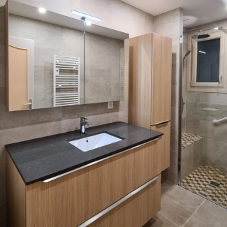 Salle de bain bois