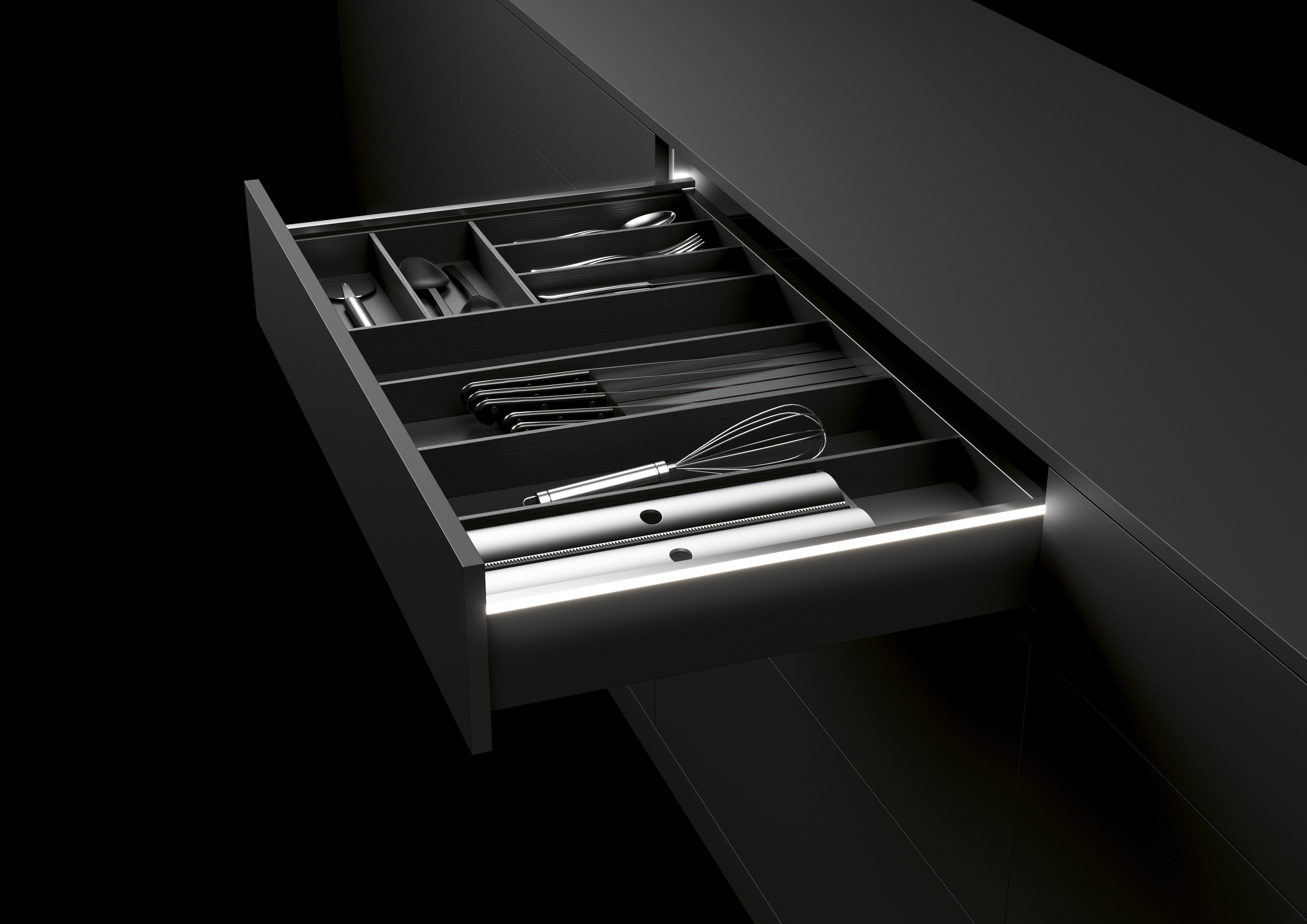 Tiroir cuisine moderne